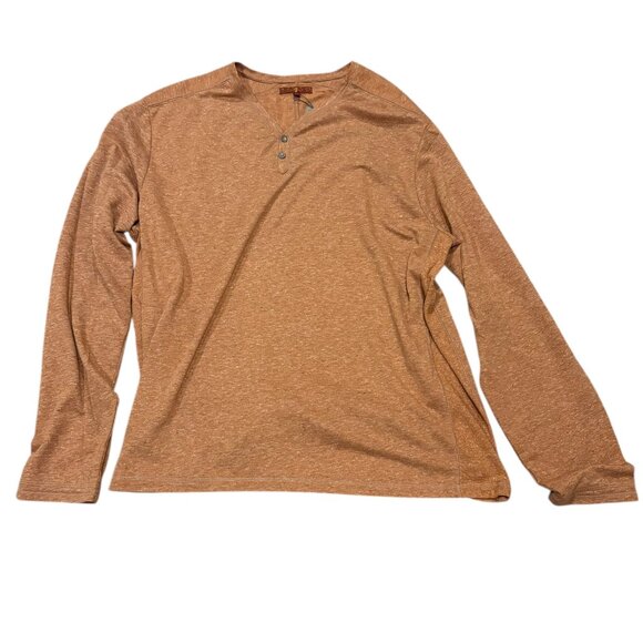 Seven for All Mankind Men's Long Sleeve Two-Button Shirt – Reddish-Brown - Picture 1 of 4